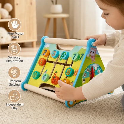 Nelokid 5 in 1 Wooden Activity Cube