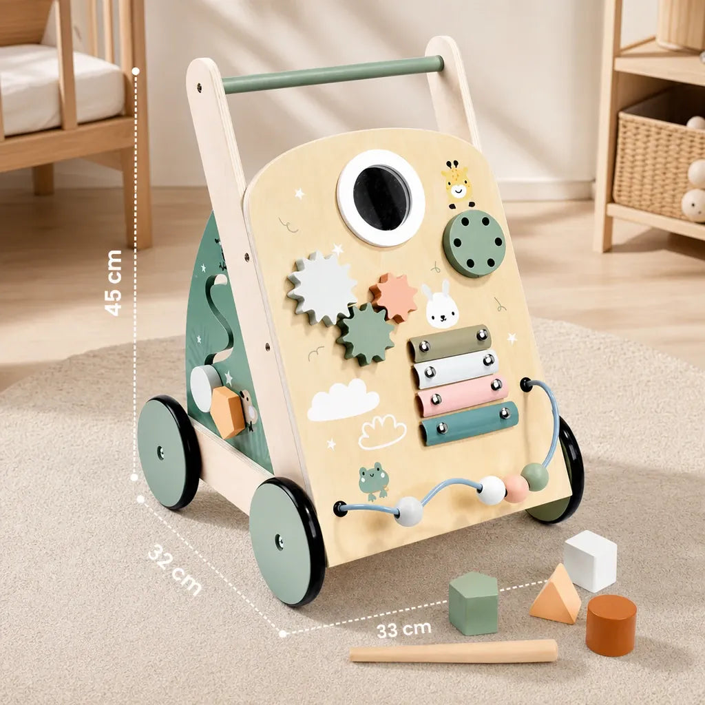 Nelokid Wooden Activity Walker