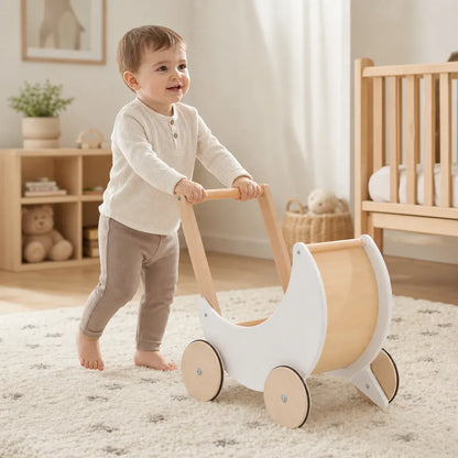 Nelokid Wooden Push Along Walker