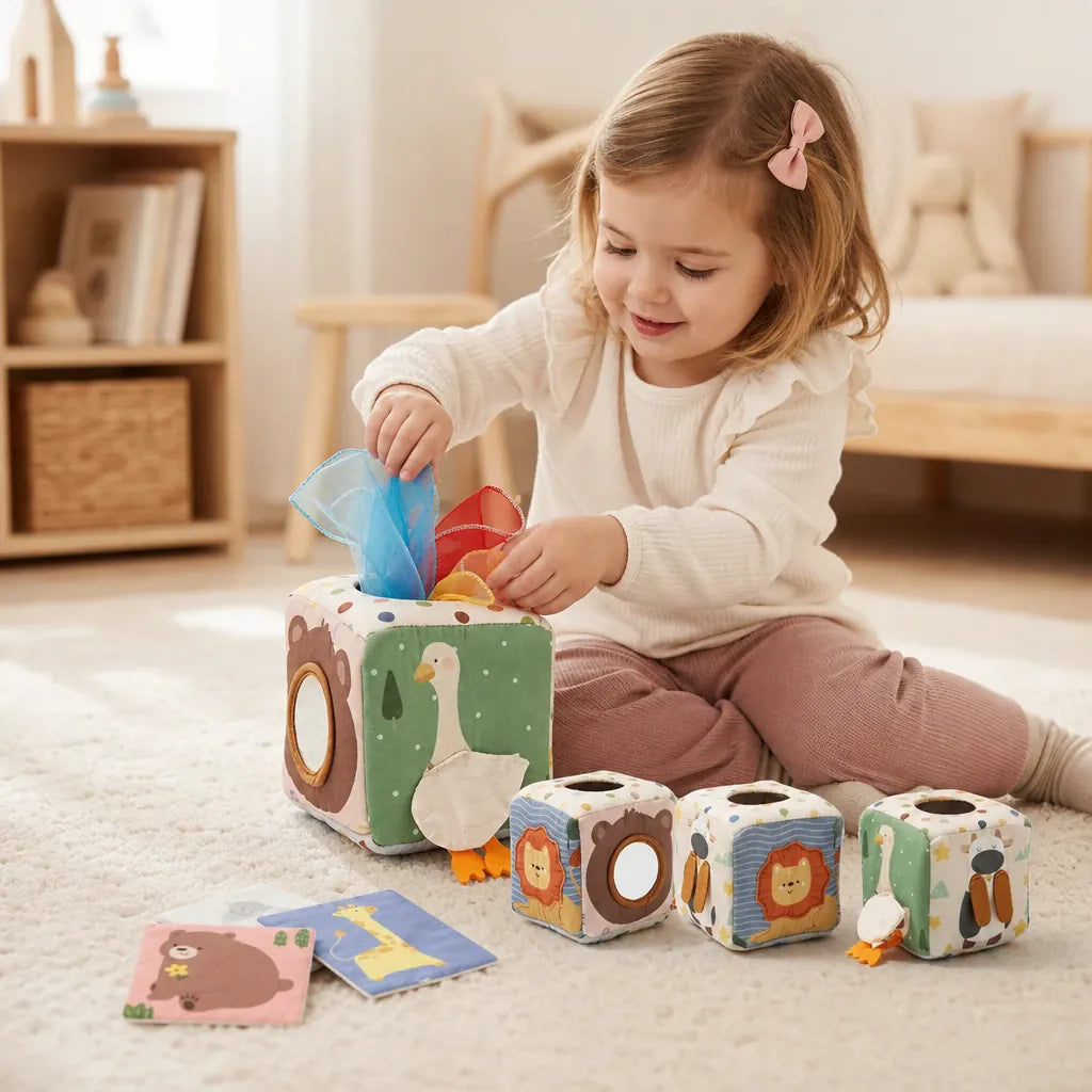 Nelokid Sensory Tissue Box Toy