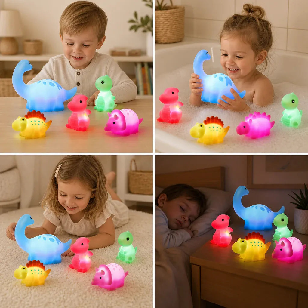 Nelokid Light Up Bath Toys
