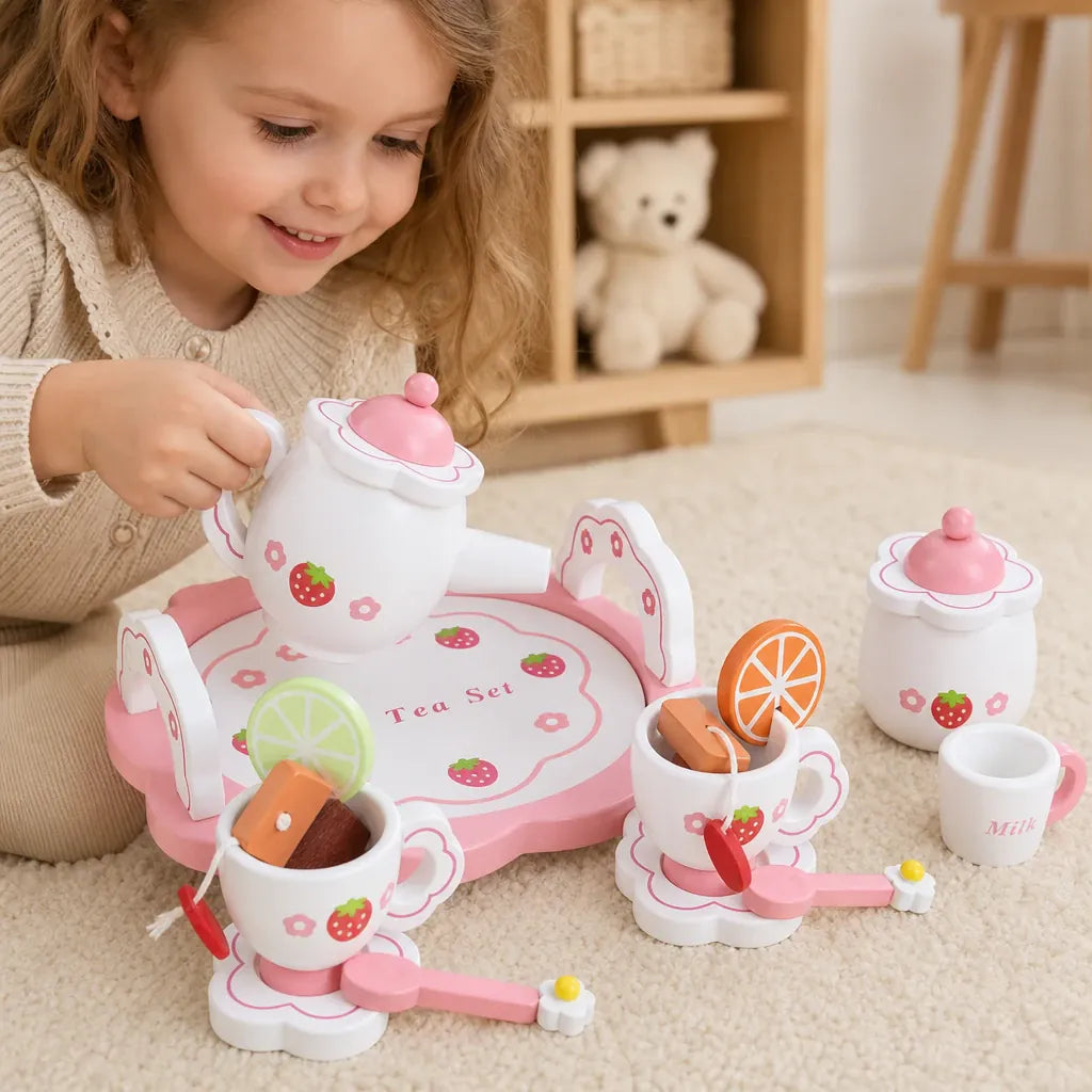 Nelokid Wooden Tea Set