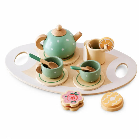 Nelokid Childrens Wooden Tea Set