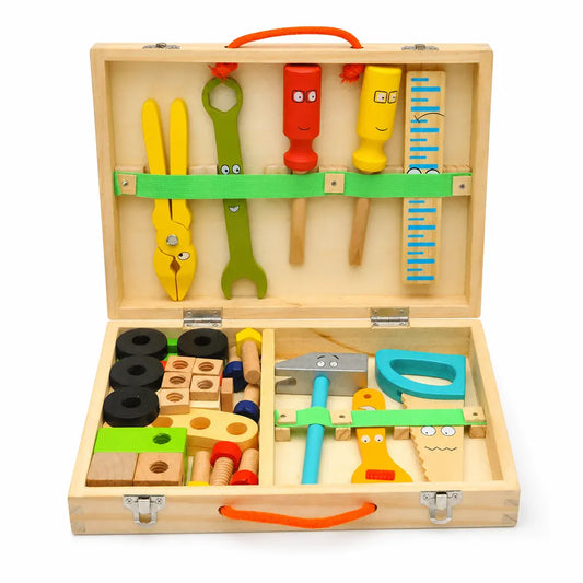 Nelokid Wooden Toy Tool Box