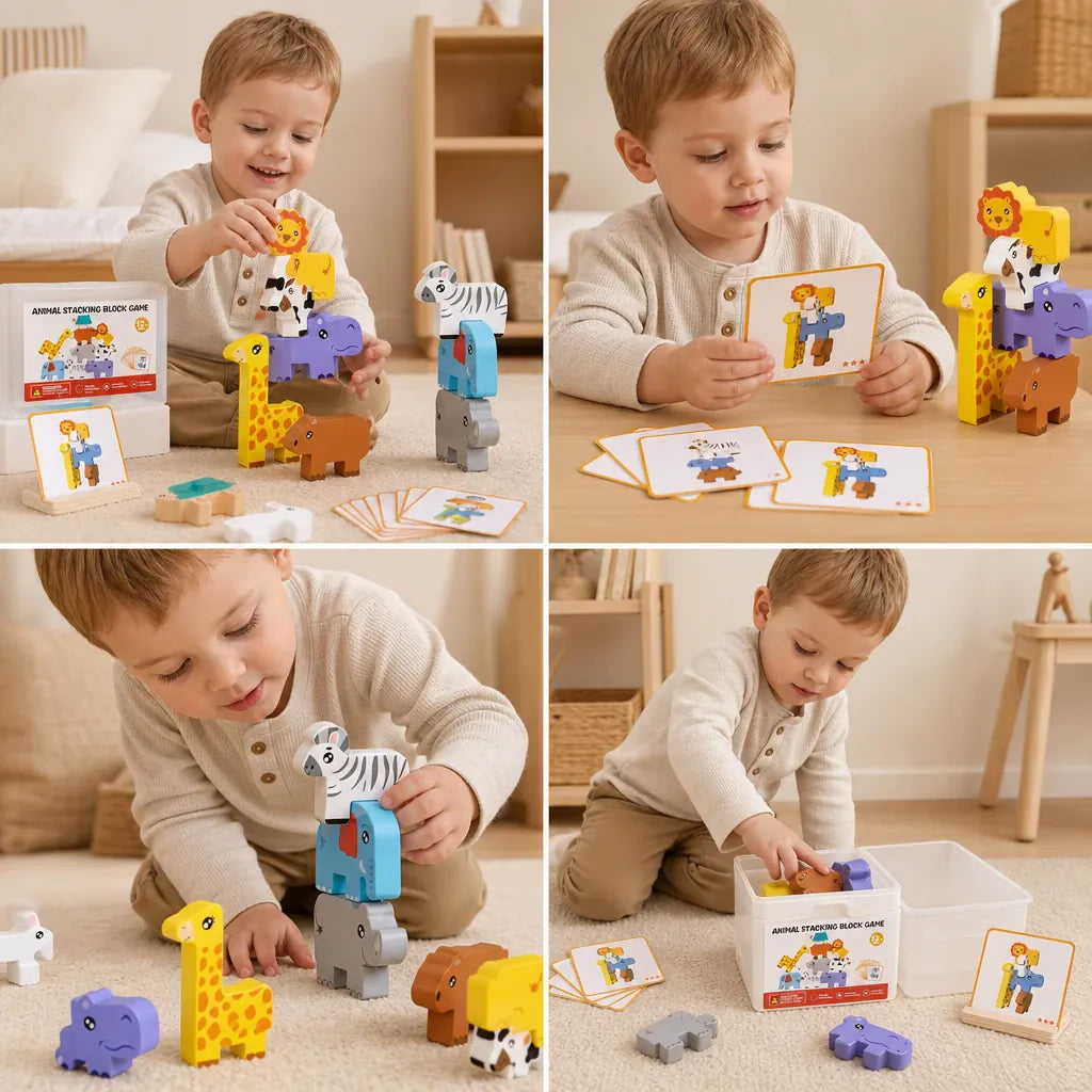 Nelokid Wooden Stacking Block
