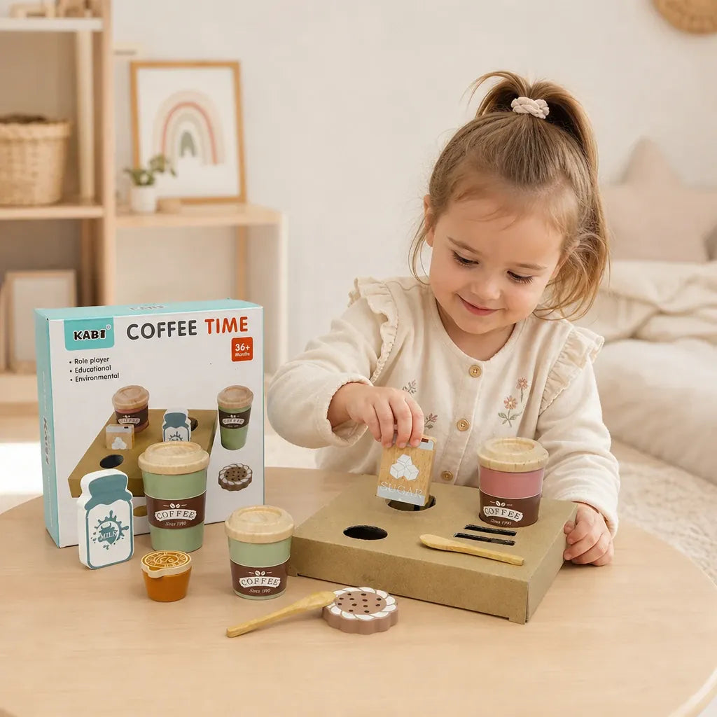Nelokid Toy Kitchen Coffee Maker