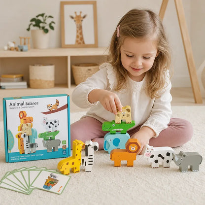 Nelokid Wooden Shape Stacking Toy