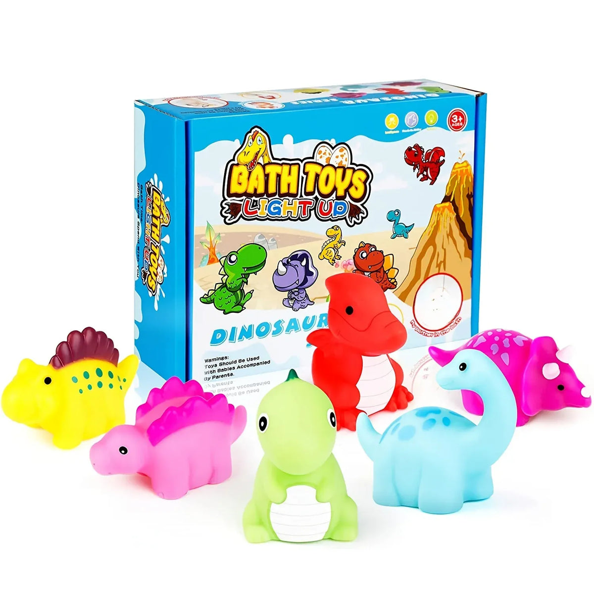 Nelokid Light Up Bath Toys