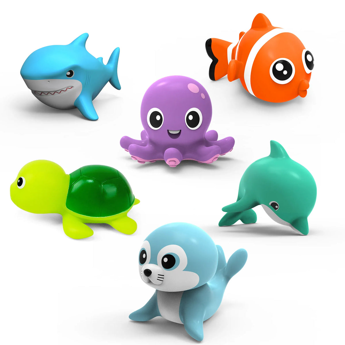 Nelokid Sea Animal Bath Toys
