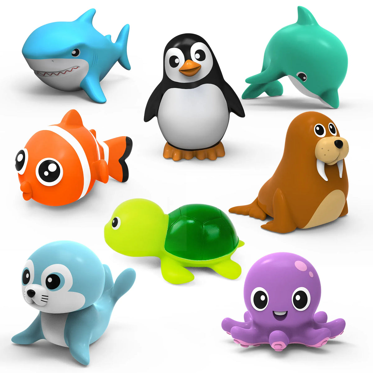 Nelokid Sea Animal Bath Toys