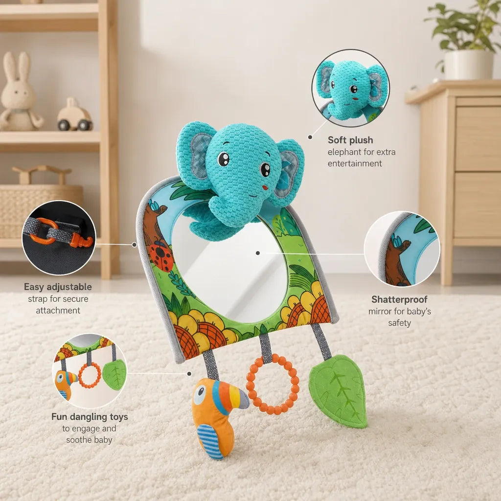 Nelokid Baby Car Seat Mirror