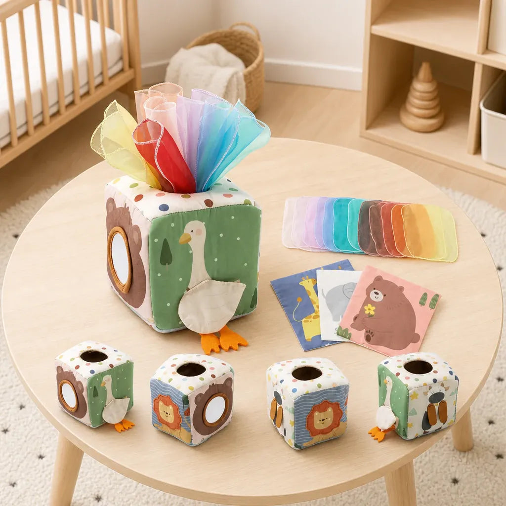 Nelokid Sensory Tissue Box Toy