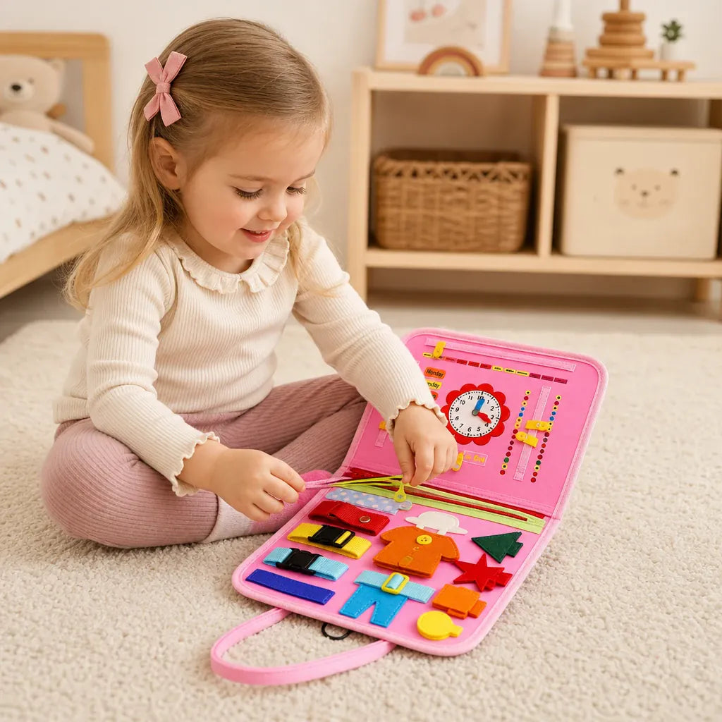 Nelokid Busy Board for Toddlers