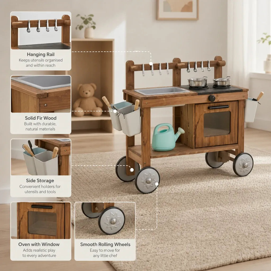 Nelokid Outdoor Play Kitchen