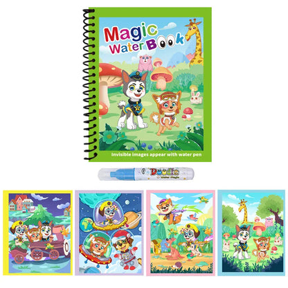 Nelokid Reusable Magic Water Painting Book