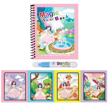 Nelokid Reusable Magic Water Painting Book
