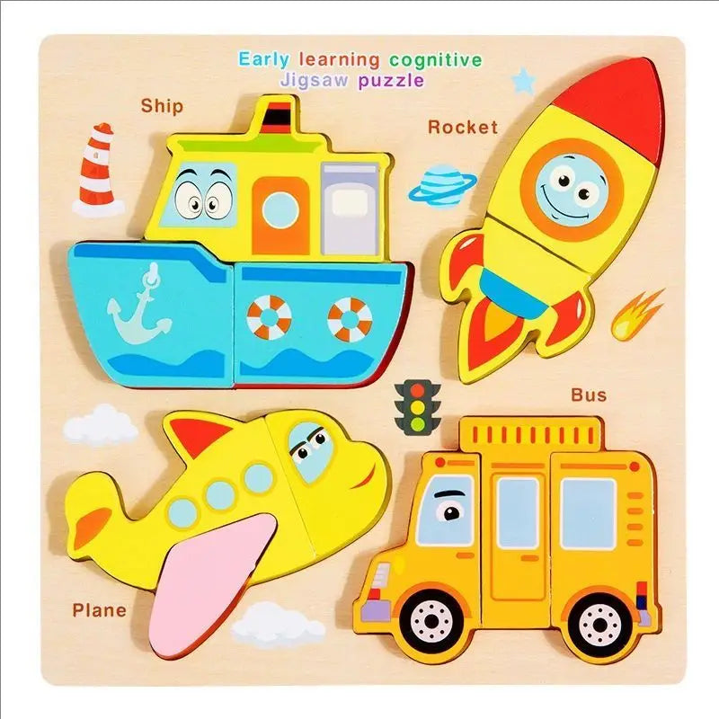 Nelokid Wooden Shape Puzzle Board