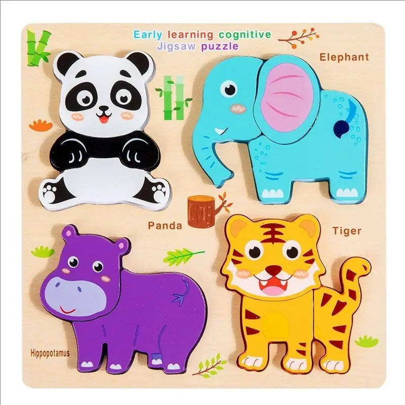 Nelokid Wooden Shape Puzzle Board