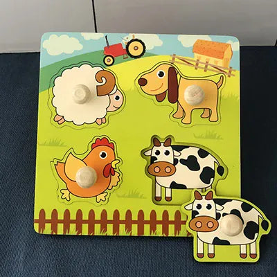 Nelokid Wooden Shape Puzzle Board