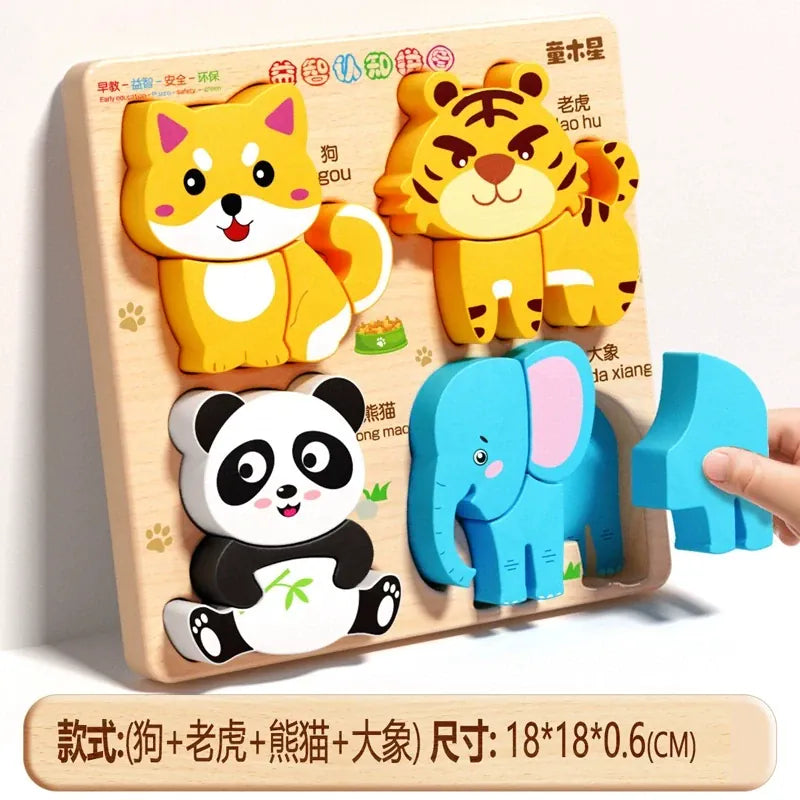 Nelokid Wooden Shape Puzzle Board
