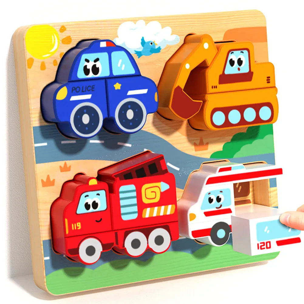Nelokid Wooden Shape Puzzle Board