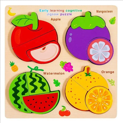 Nelokid Wooden Shape Puzzle Board