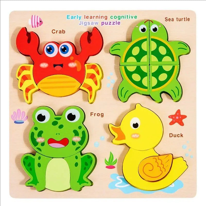 Nelokid Wooden Shape Puzzle Board