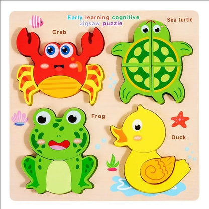 Nelokid Wooden Shape Puzzle Board