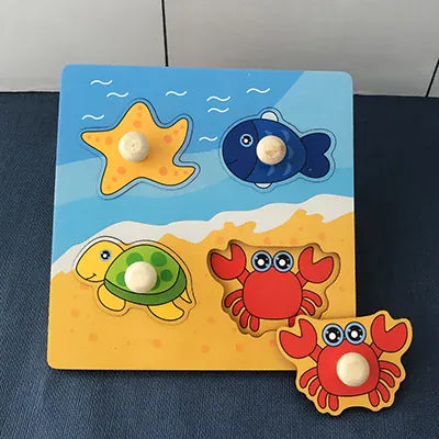 Nelokid Wooden Shape Puzzle Board