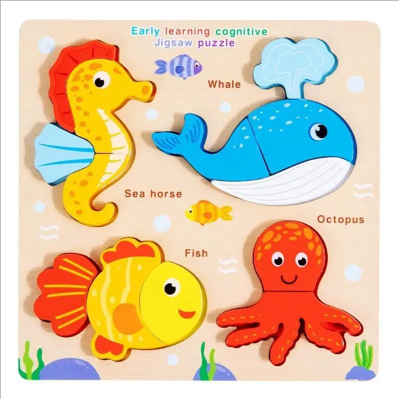 Nelokid Wooden Shape Puzzle Board