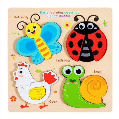 Nelokid Wooden Shape Puzzle Board