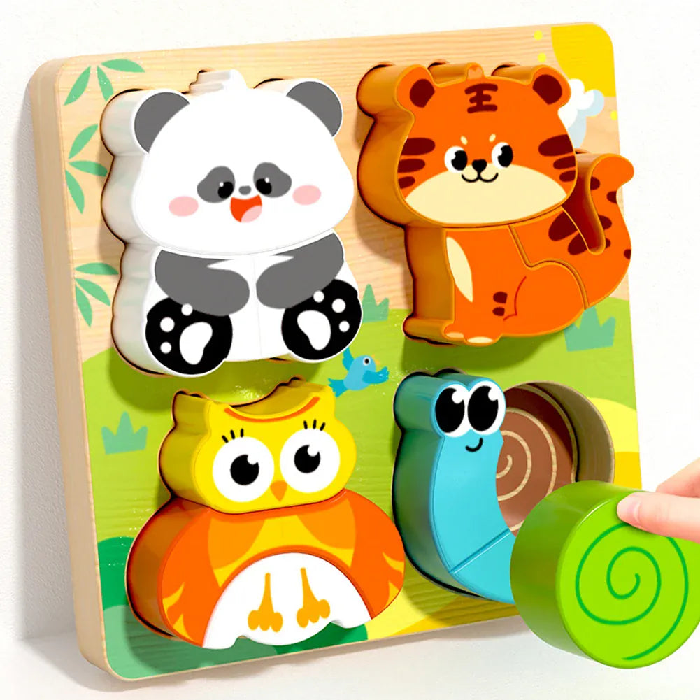 Nelokid Wooden Shape Puzzle Board