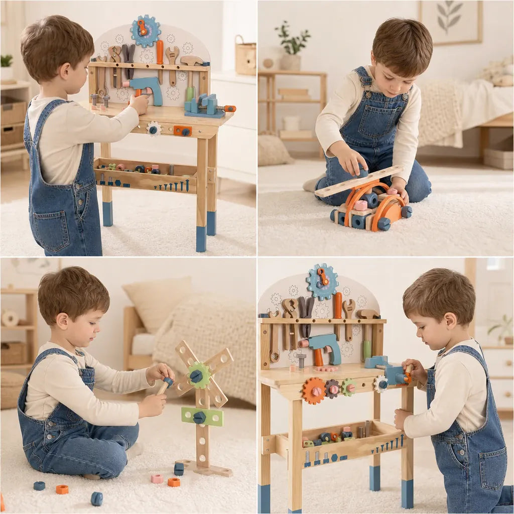 Nelokid Kids Tool Bench Set