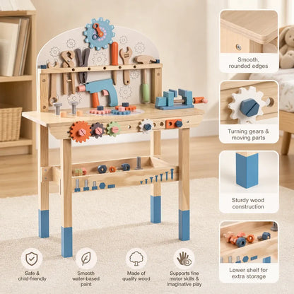 Nelokid Kids Tool Bench Set