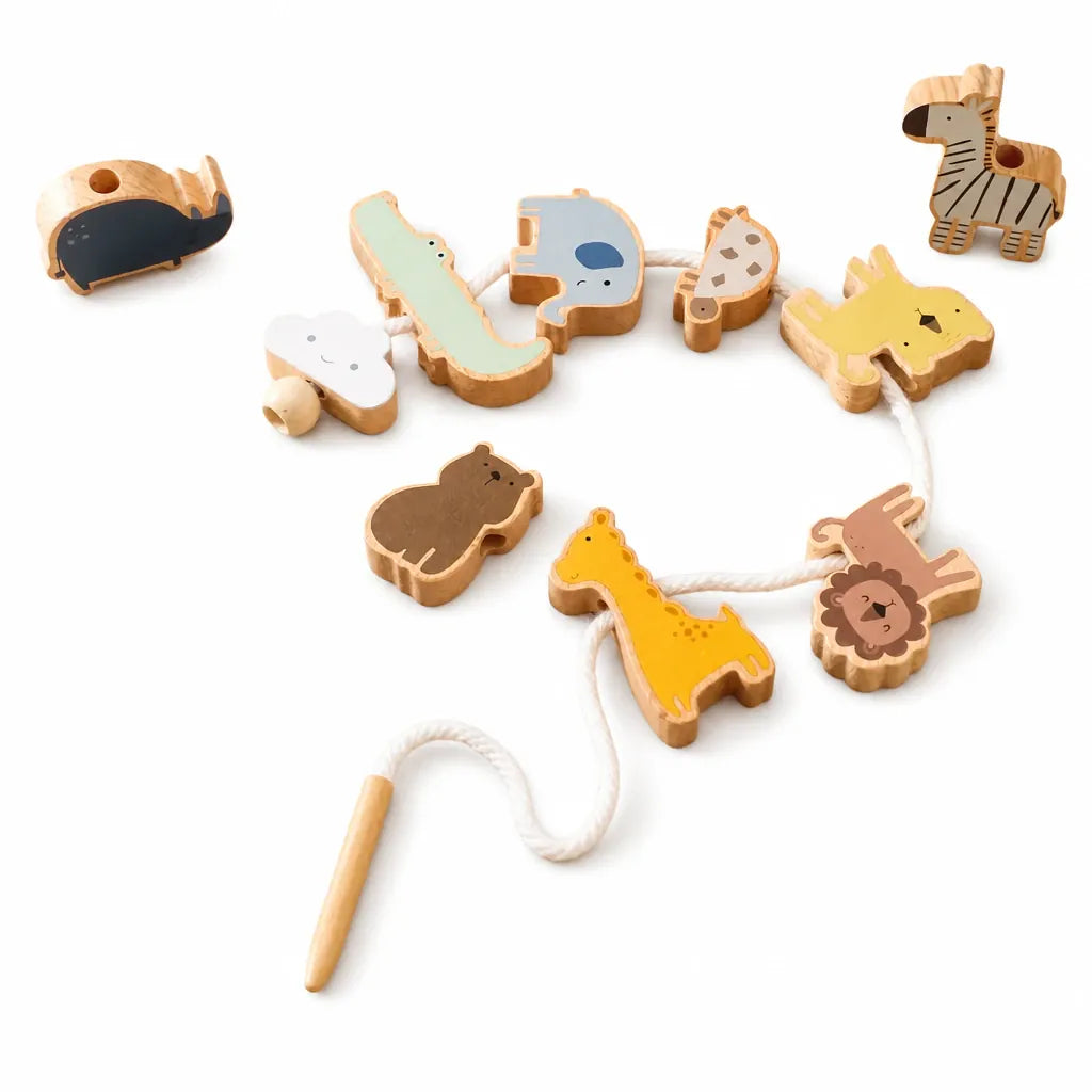 Nelokid Wooden Threading Toy