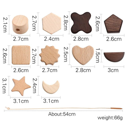 Nelokid Wooden Threading Toy