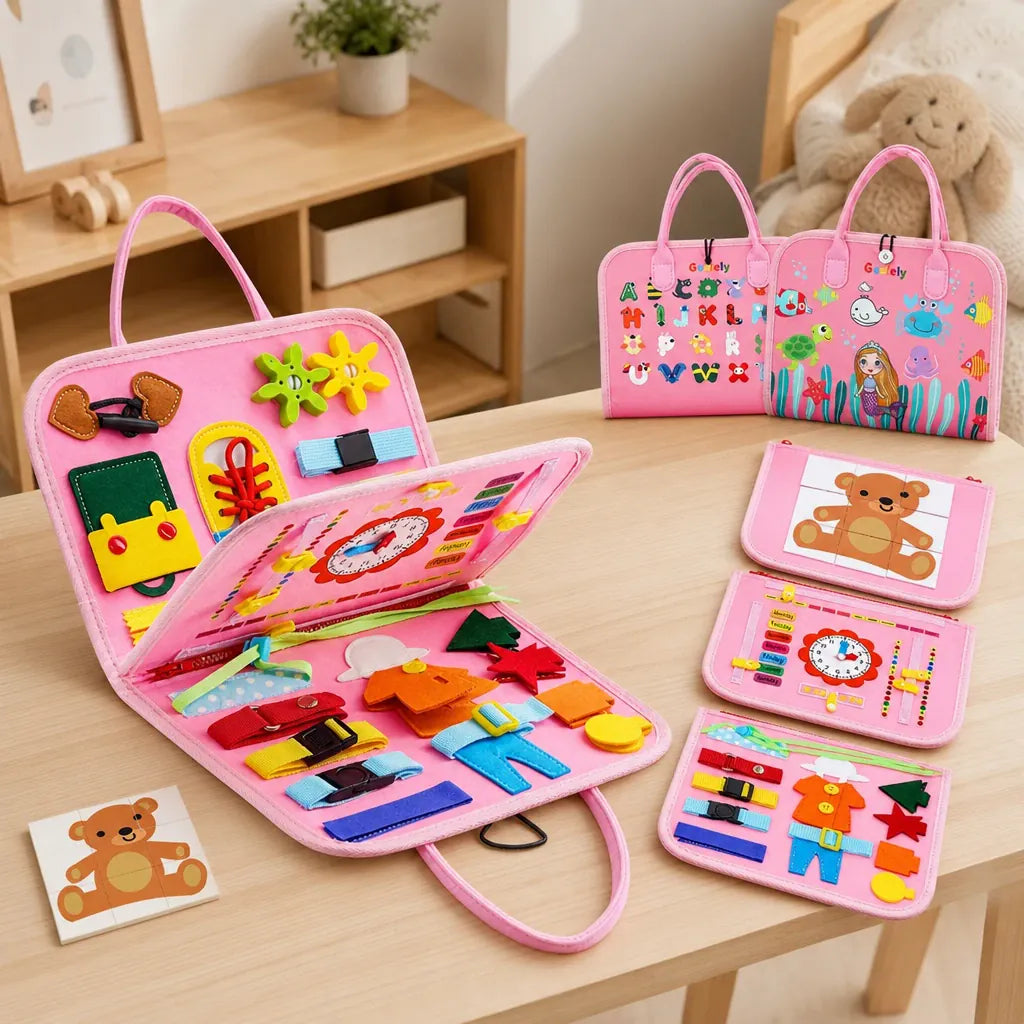 Nelokid Busy Board for Toddlers