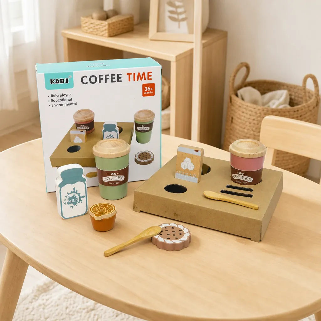 Nelokid Toy Kitchen Coffee Maker
