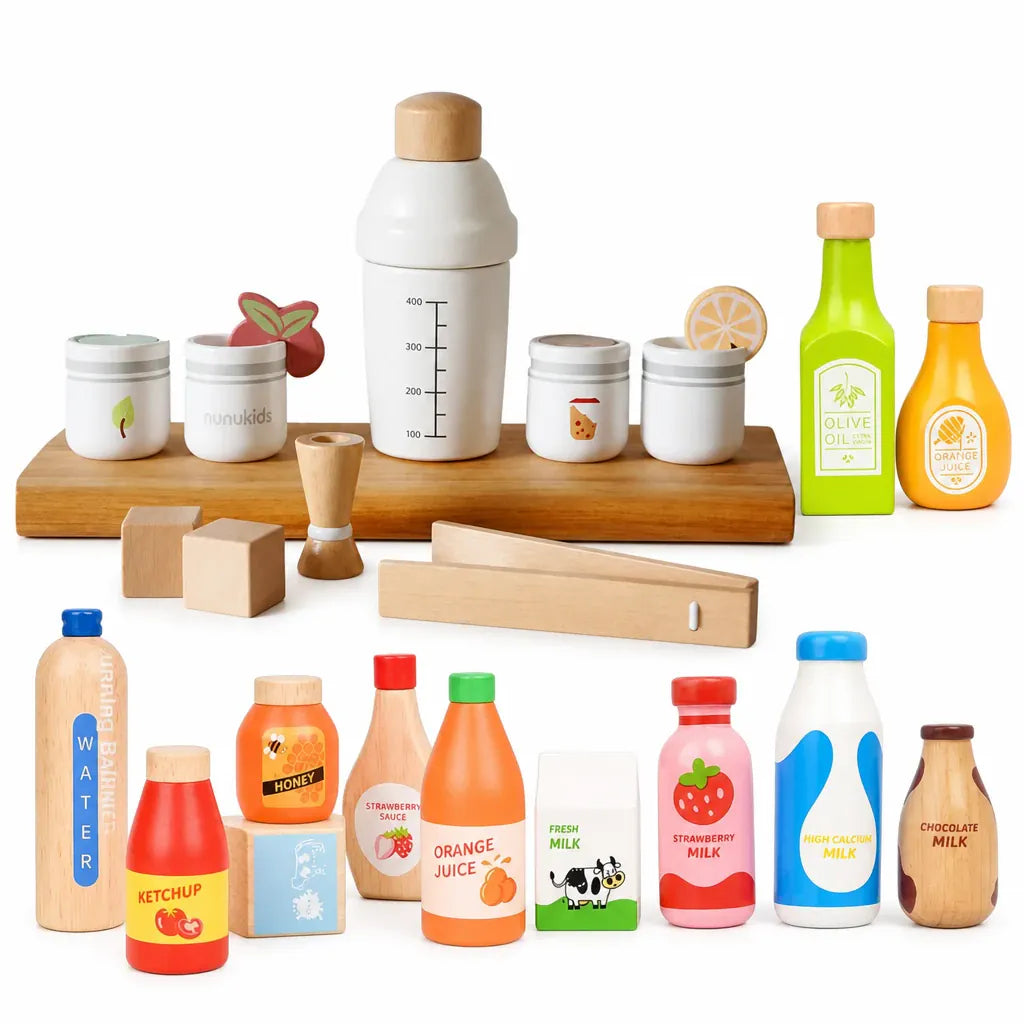Nelokid Toy Food Set Wooden