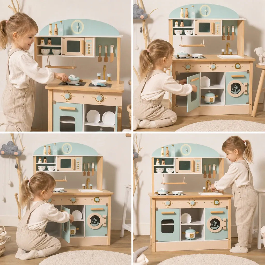 Nelokid Play Kitchen for Kids