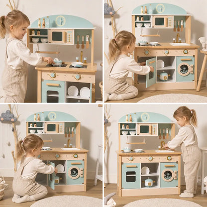 Nelokid Play Kitchen for Kids