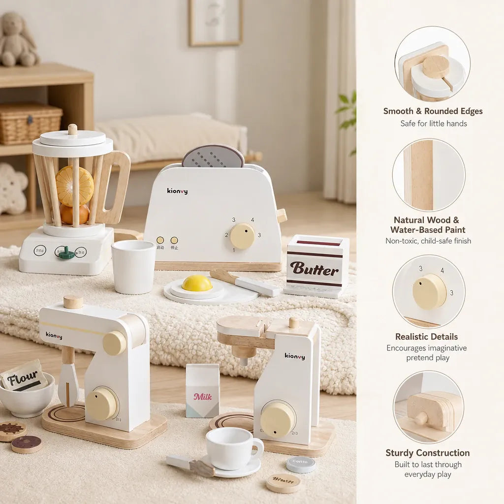 Nelokid Toy Kitchen Equipment