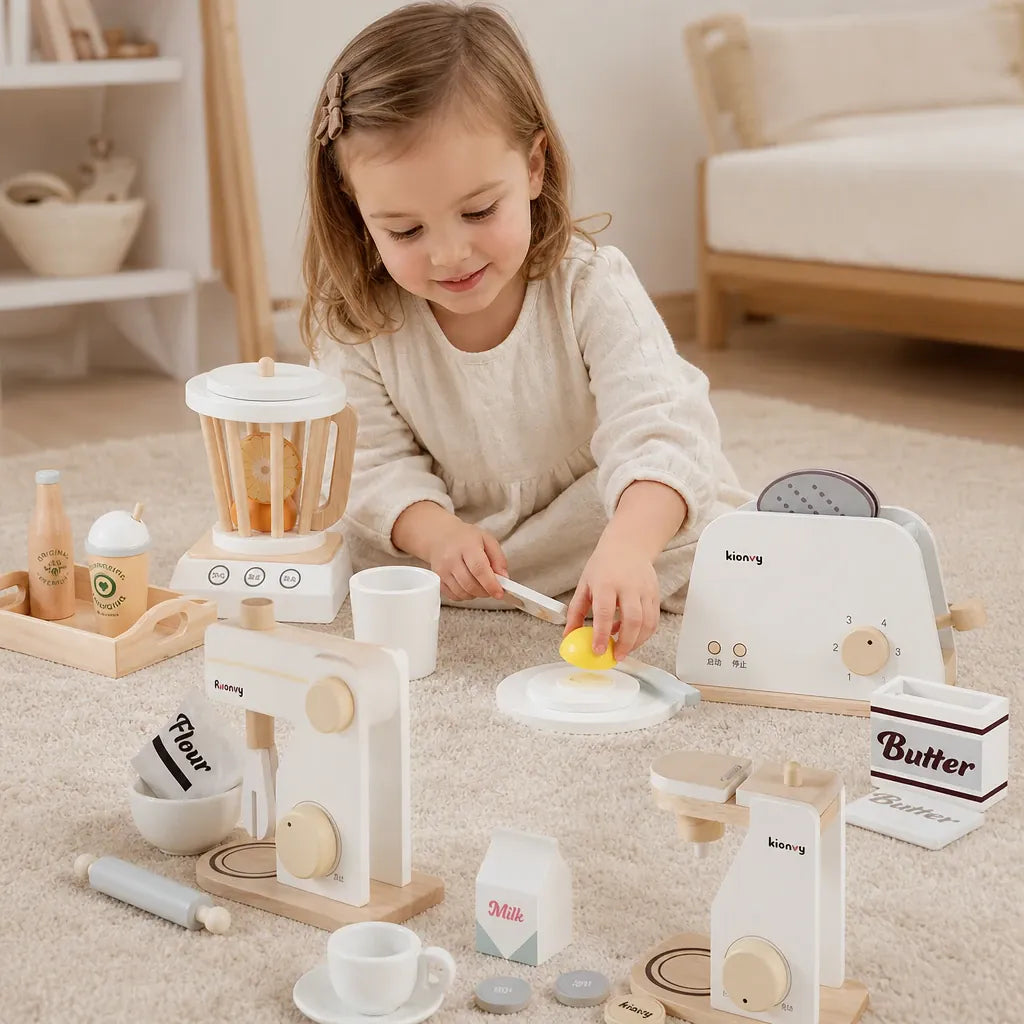 Nelokid Toy Kitchen Equipment