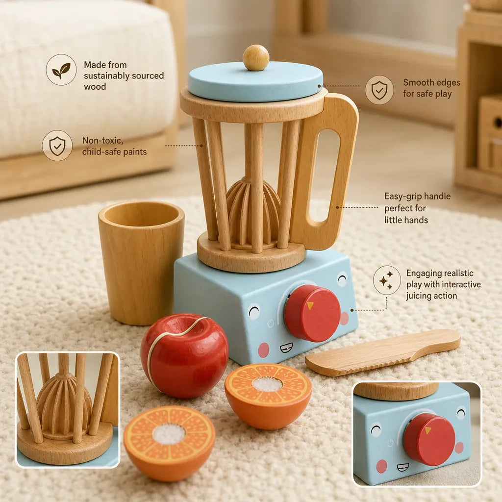 Nelokid Toy Kitchen Accessories Set