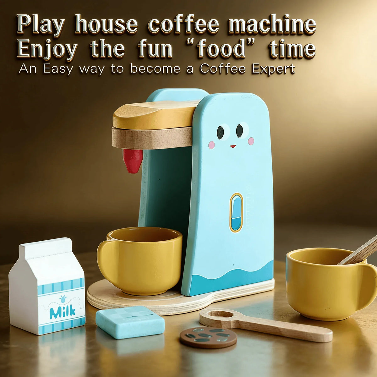 Nelokid Toy Kitchen Accessories Set