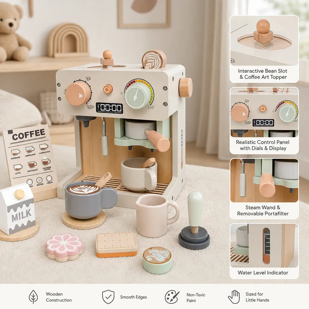 Nelokid Toy Kitchen Appliance Set
