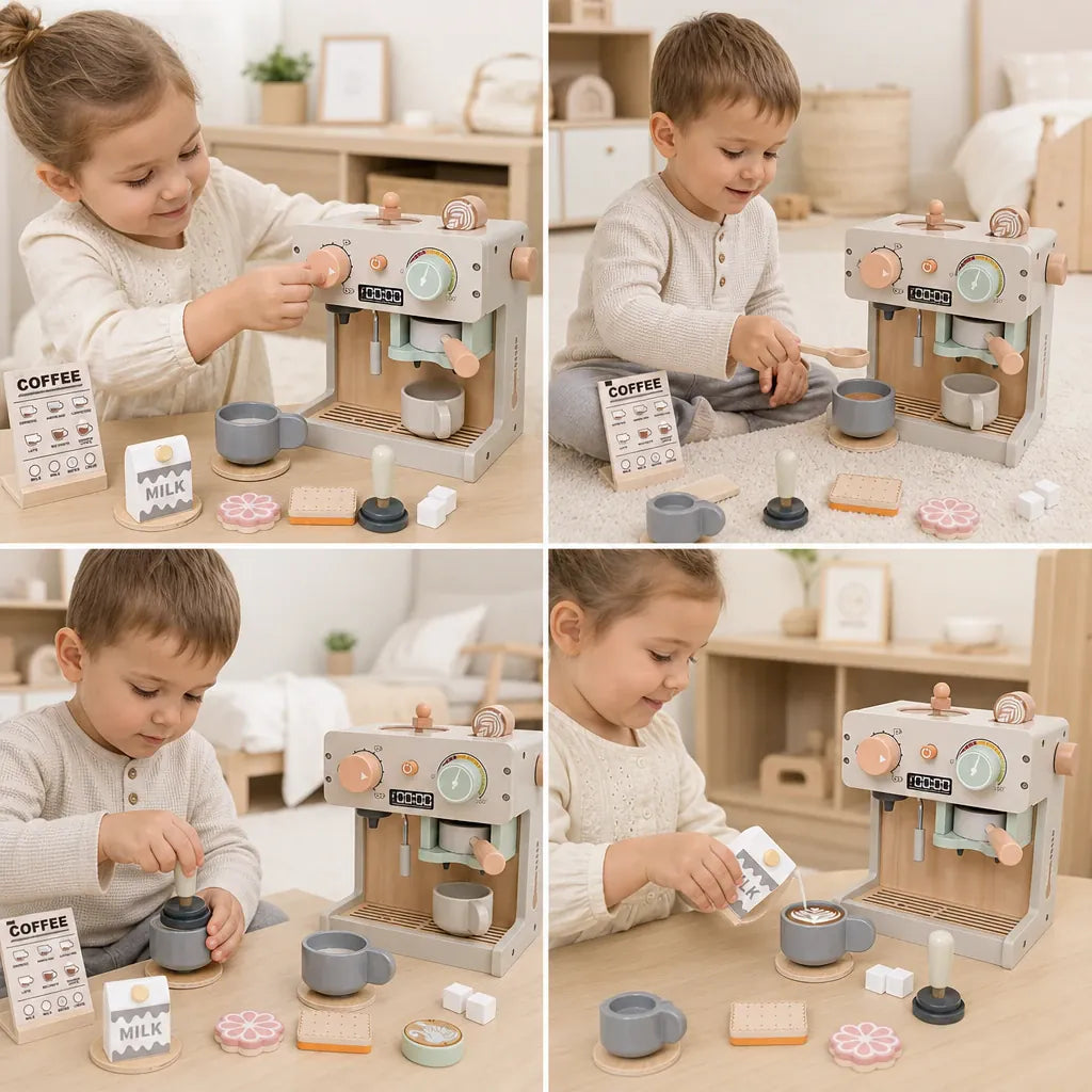 Nelokid Toy Kitchen Appliance Set