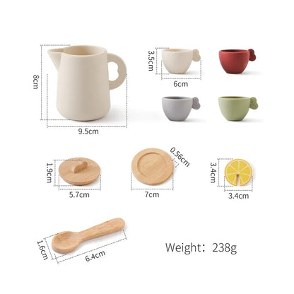 Nelokid Wood Toy Coffee Maker