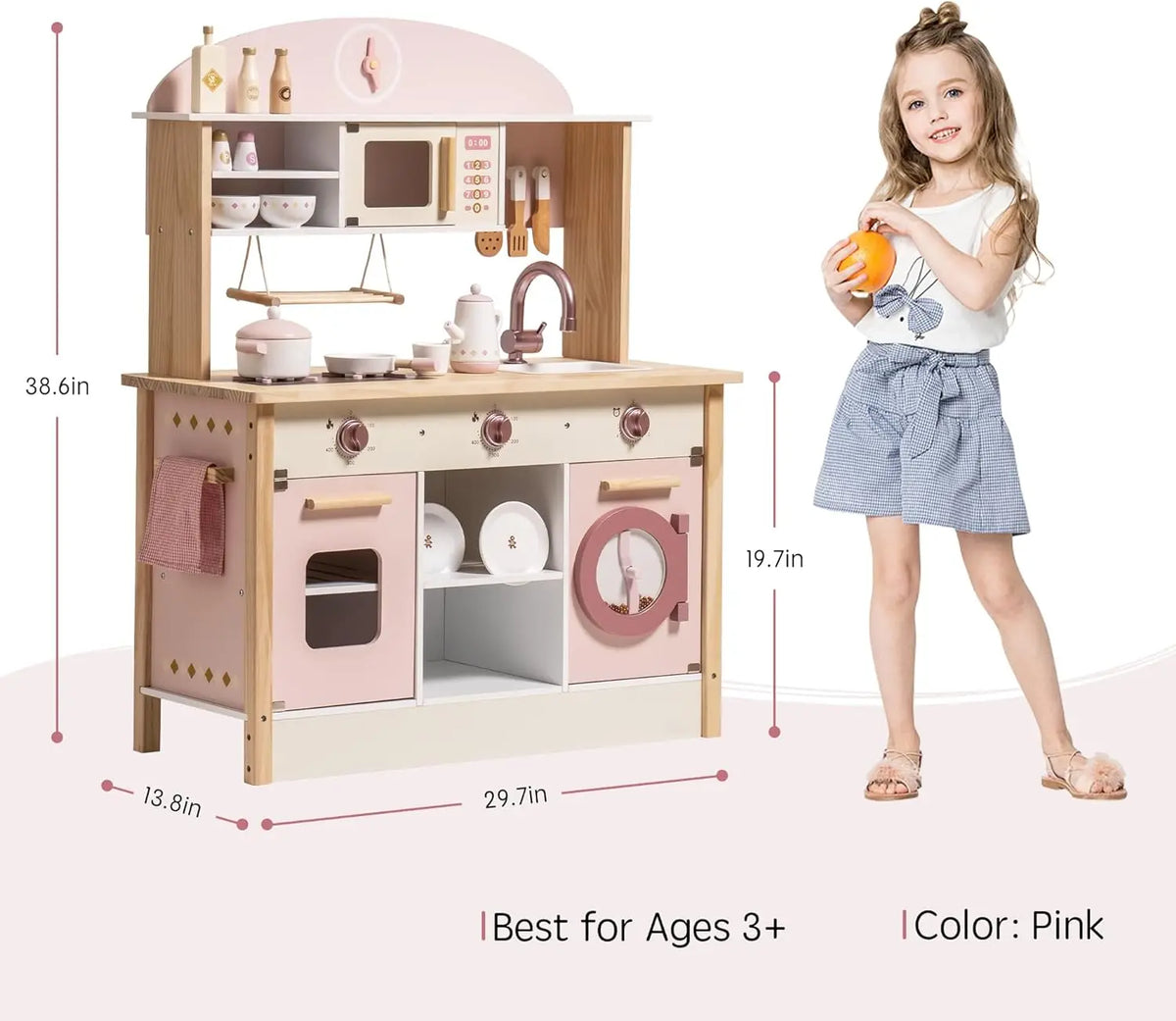 Nelokid Toy Kitchen With Washing Machine