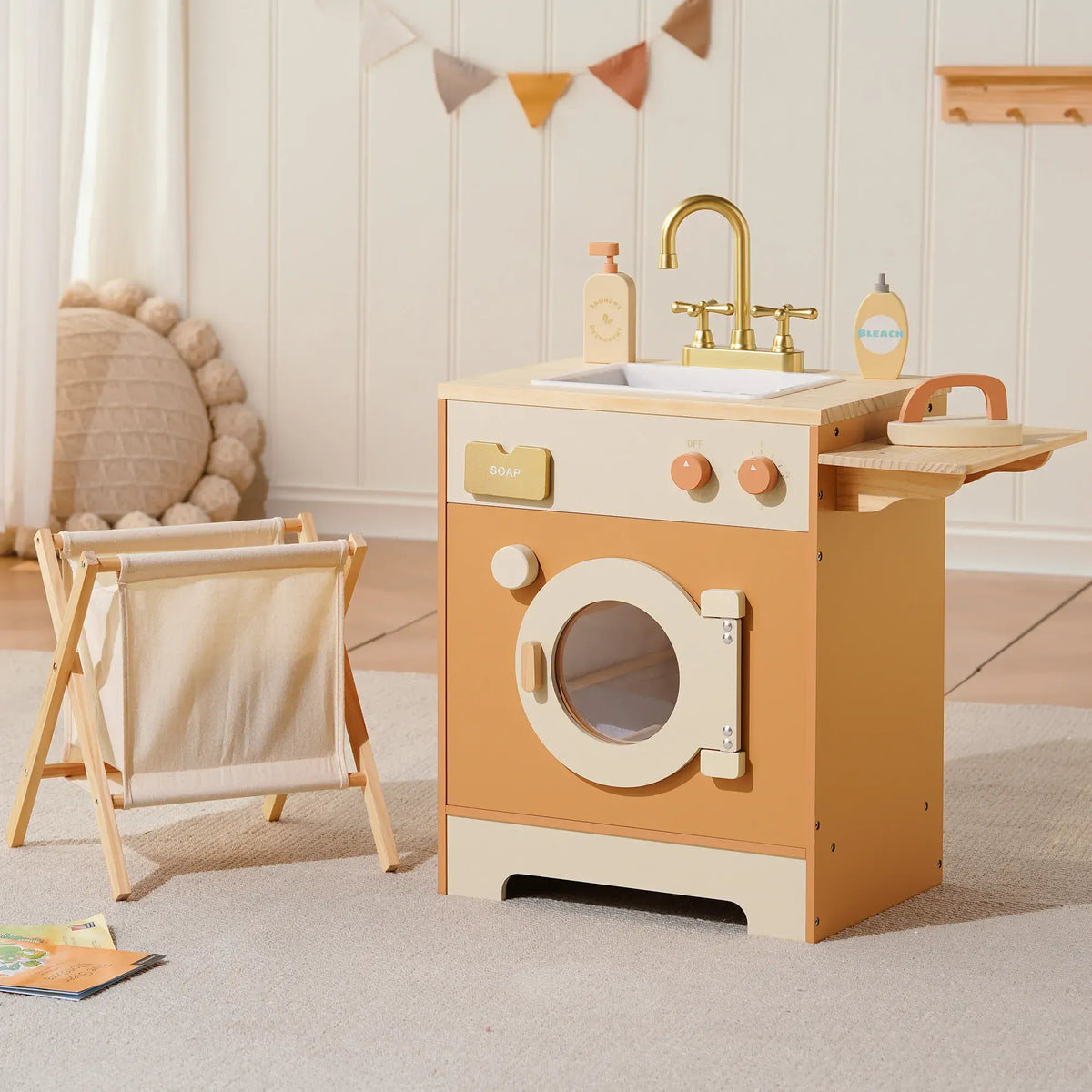 Nelokid Toy Kitchen With Washing Machine